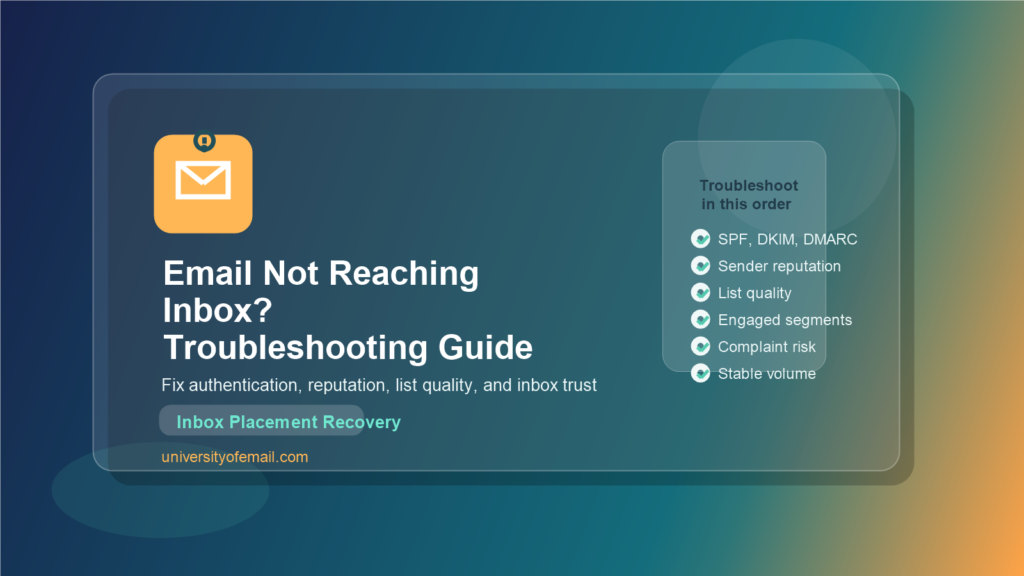 email not reaching inbox troubleshooting guide featured image